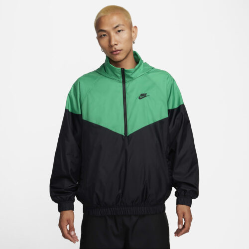 Campera Nike Rompeviento Negra/Verde