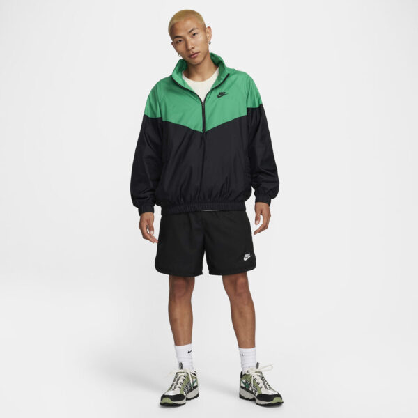 Campera Nike Rompeviento Negra/Verde