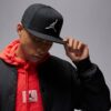 Gorra Plana Jordan Jumpman Bordado Negra